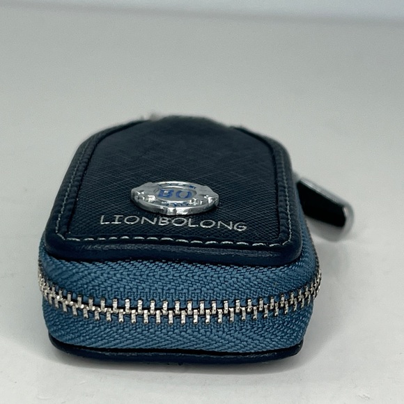 Lion Bolong Car Key Pouch Chain With Zipper Leather Case Black / LIONBOLONG - Picture 4 of 10